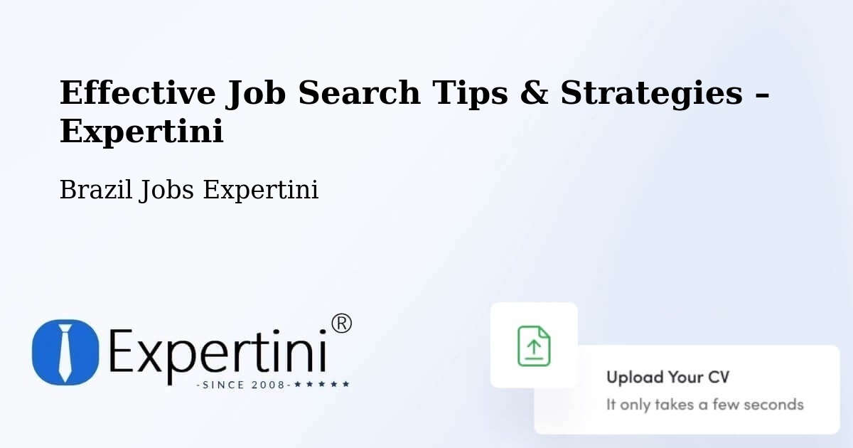 Job Search Tips & Strategies for Job Seekers – Timóteo - Timóteo, Brazil Jobs Expertini